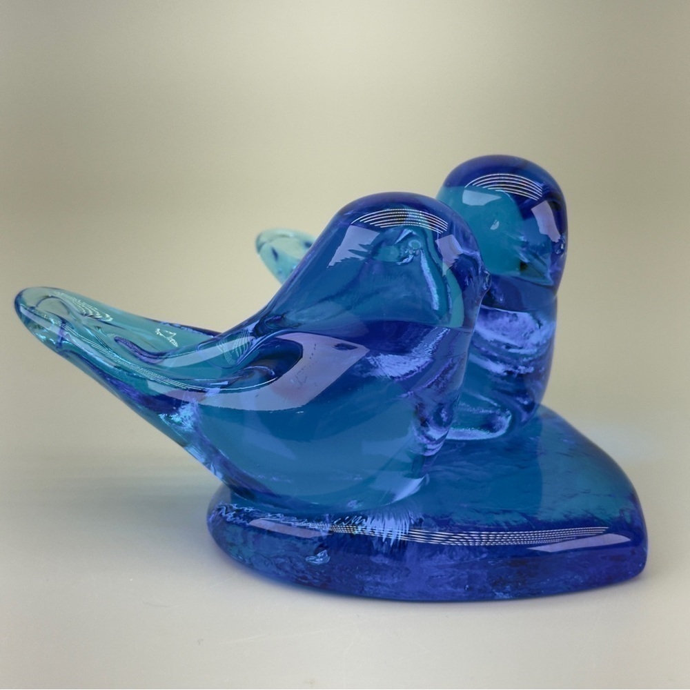Vintage Handblown ArtGlass Bluebird of Happiness Glass Figurine - Picture 2 of 8